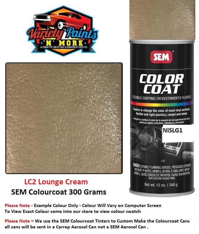 LC2 Lounge Cream / Beige 2 Colourcoat Vinyl Aerosol 300 GRAMS 