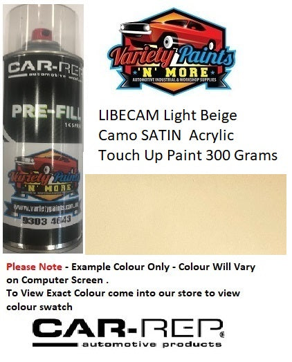 LIBECAM Light Beige Camo SATIN  Acrylic Touch Up Paint 300 Grams