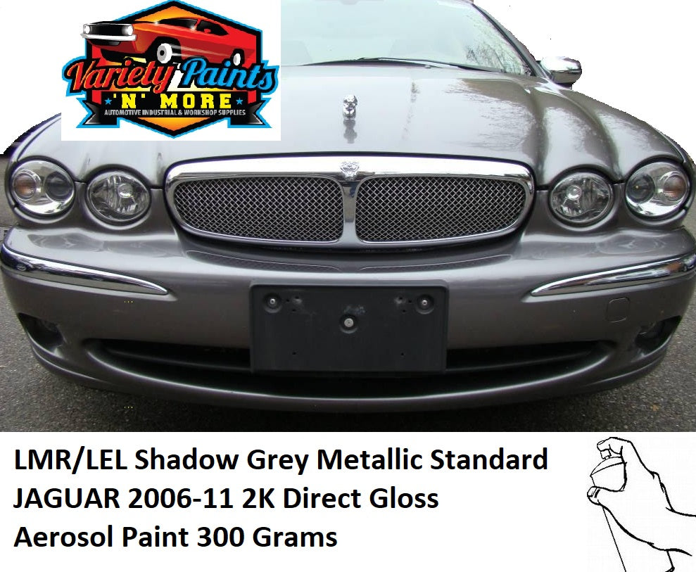 LMR/LEL 2K Shadow Grey Metallic Standard JAGUAR 2006-11 Direct Gloss Aerosol Paint 300 Grams
