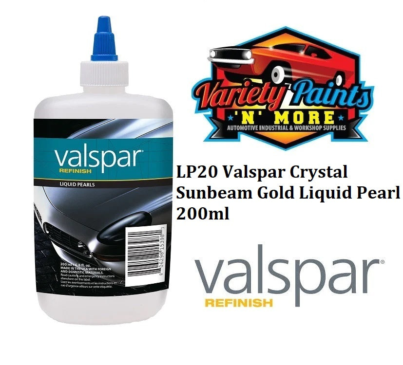 LP20 Valspar Crystal Sunbeam Gold Liquid Pearl 200ml