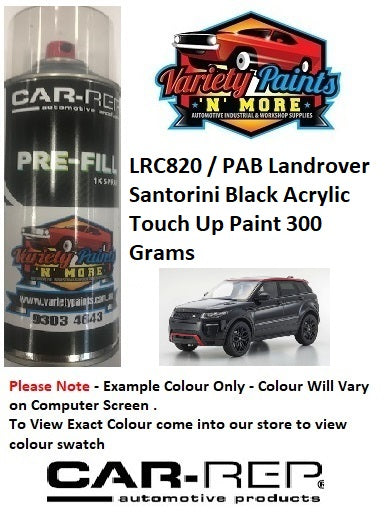 LRC820 / PAB Landrover Santorini Black Acrylic Touch Up Paint 300 Grams