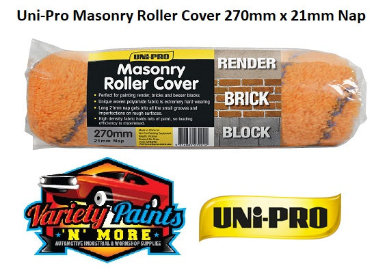 Uni-Pro Masonry Roller Cover 270mm x 21mm Nap