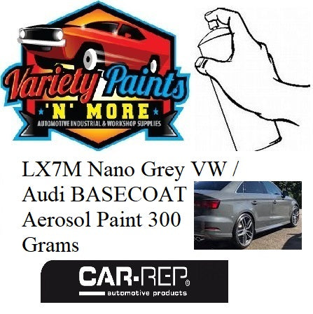 LX7M Nano Grey VW / Audi BASECOAT Aerosol Paint 300 Grams