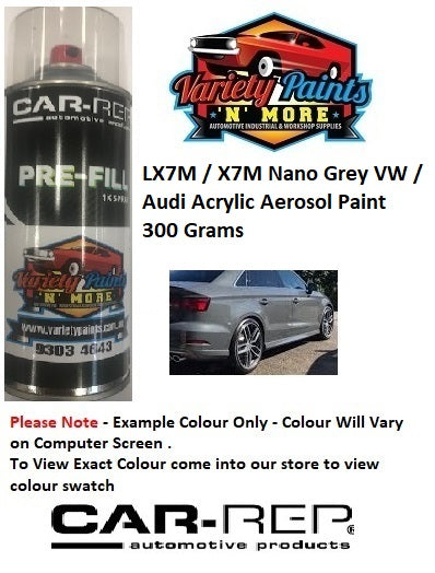 LX7M / X7M Nano Grey VW / Audi Acrylic Aerosol Paint 300 Grams