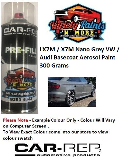 LX7M / X7M Nano Grey VW / Audi Basecoat Aerosol Paint 300 Grams