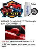 LY3D/Y3D Tornado Red  VW / Audi Acrylic 50ml Touch Up Bottle with Brush