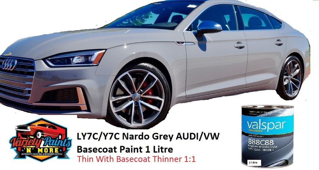 LY7C/Y7C Nardo Grey AUDI/VW Basecoat Paint 1 Litre