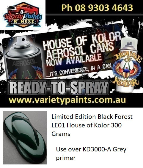 LE01 Limited Edition Black Forest House of Kolor 300 Grams