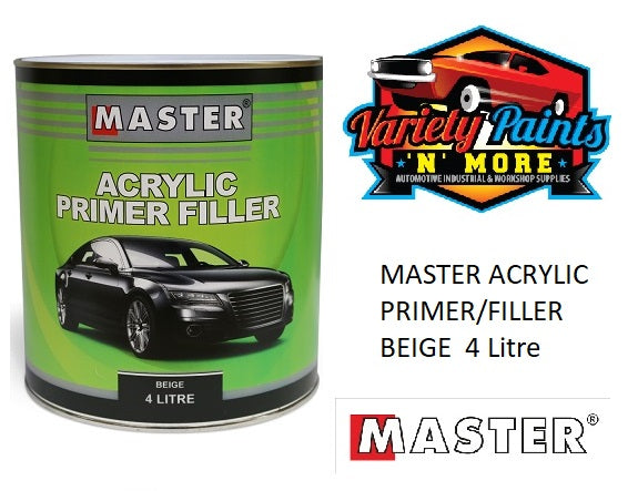Master ACRYLIC PRIMER/FILLER - BEIGE  4 Litre