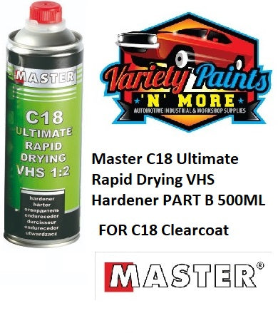 Master C18 Ultimate Rapid Drying VHS Hardener PART B 500ML