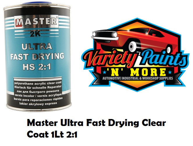 Master Ultra Fast Drying Clear Coat 1Lt 2:1