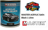 MASTER Acrylic Satin Black 1 Litre SB1