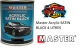 Master Acrylic Satin Black 4 Litre SB4 *