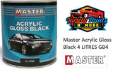 Master Acrylic GLOSS Black 4 Litre GB4