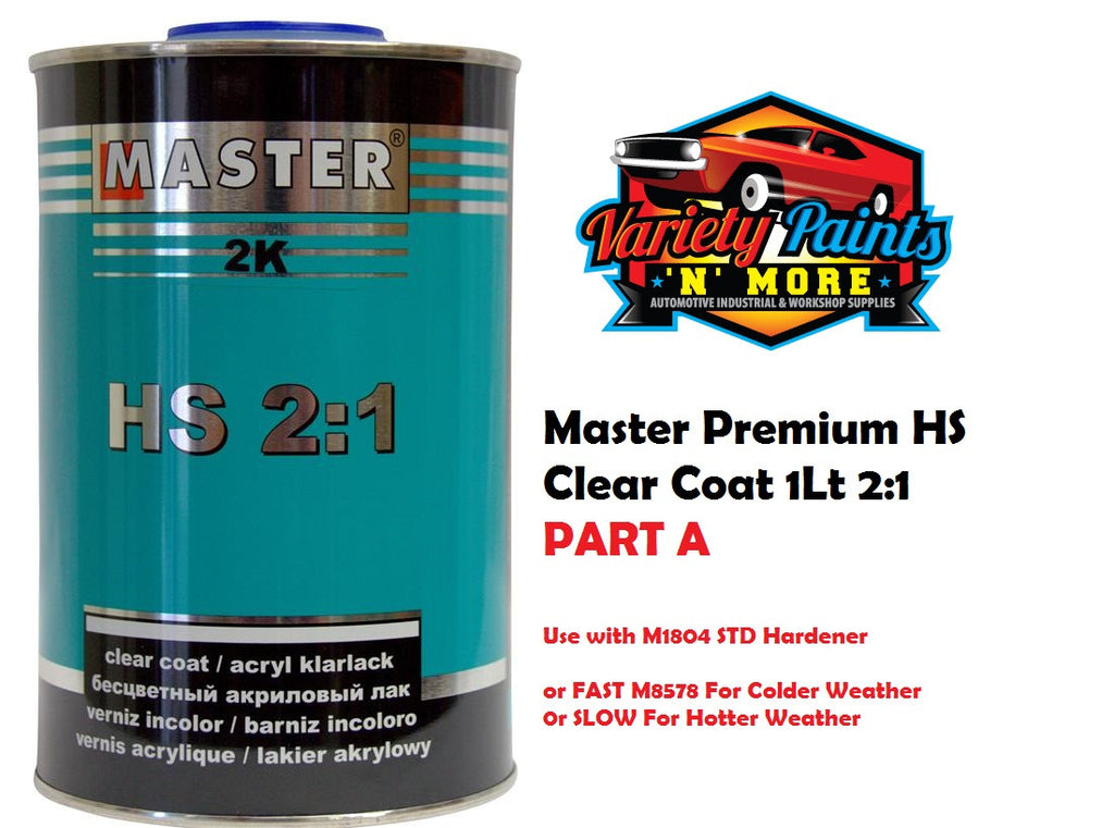 Master Premium HS Clear Coat 1Lt 2:1