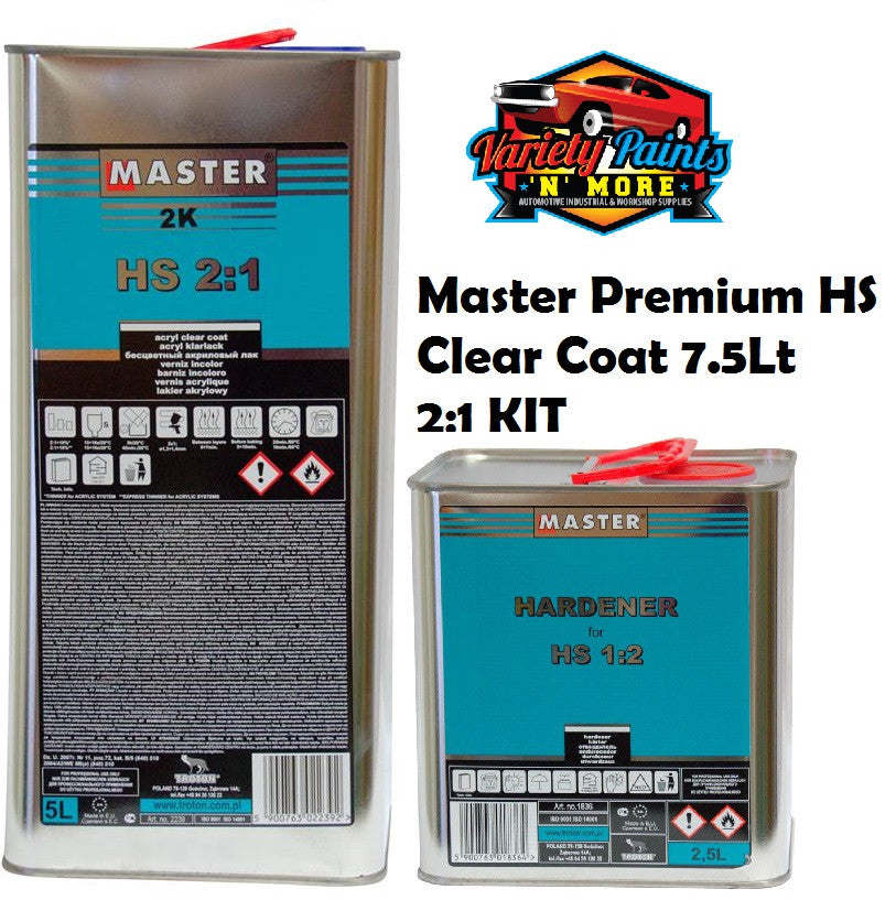 Master Premium HS Clear Coat 7.5Lt 2:1 KIT M2239-KIT