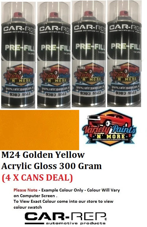 M24 Golden Yellow Acrylic Gloss 300 Gram (4 CAN DEAL)