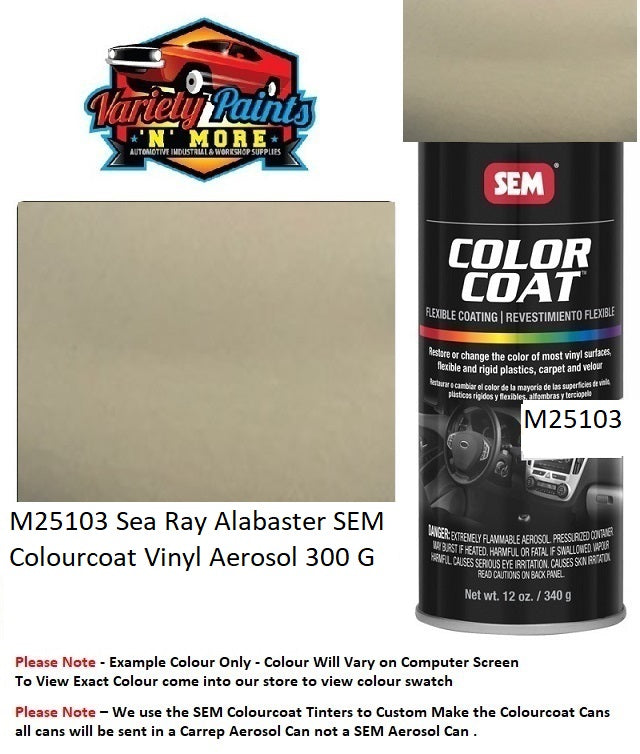 M25103 Sea Ray Alabaster SEM Colourcoat Vinyl Aerosol 300 18S6337