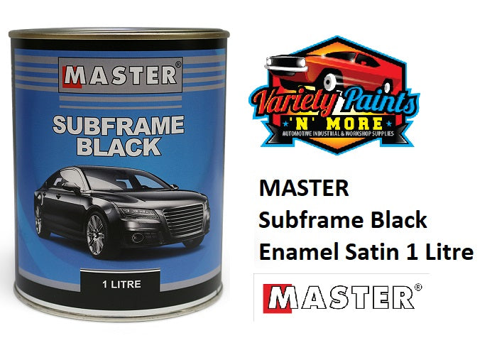 MASTER Subframe Black Enamel Satin 1 Litre ENAMEL