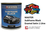 MASTER Subframe Black Enamel Satin 1 Litre ENAMEL