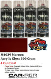 M4039 Maroon Acrylic Gloss 300 Gram (4 CAN DEAL)