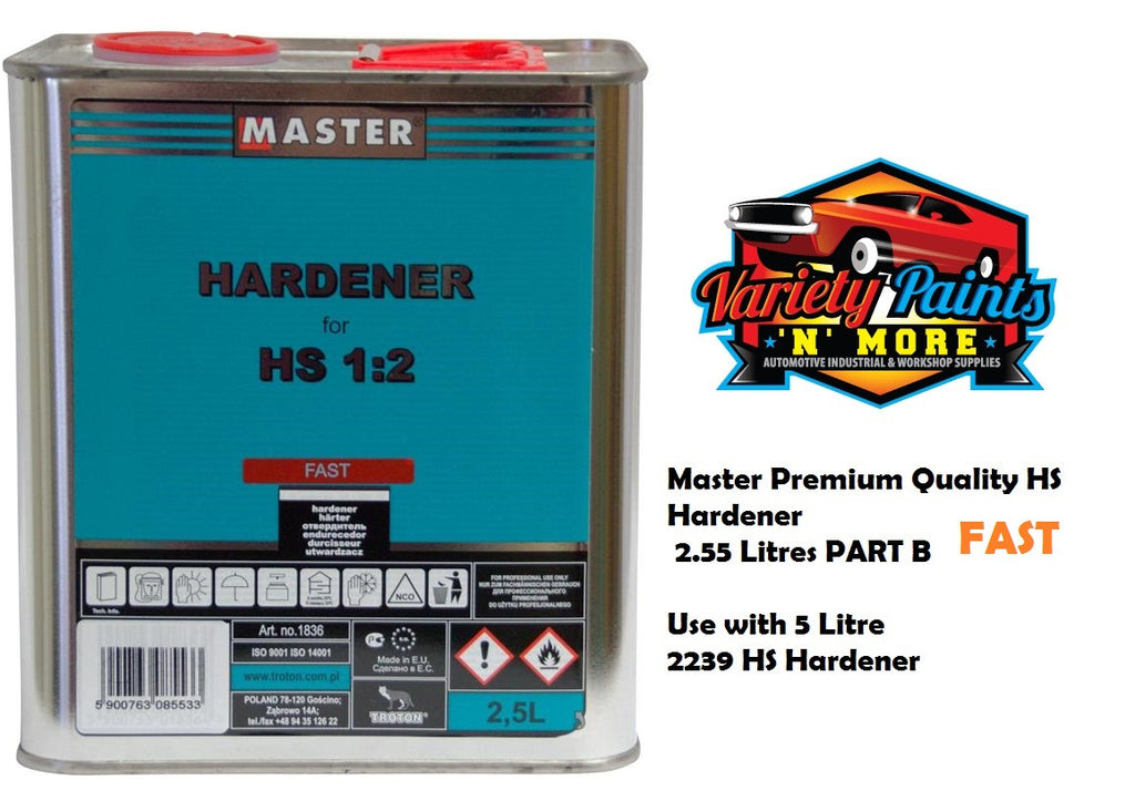 Master 2.5Lt HS Clear Hardener Fast