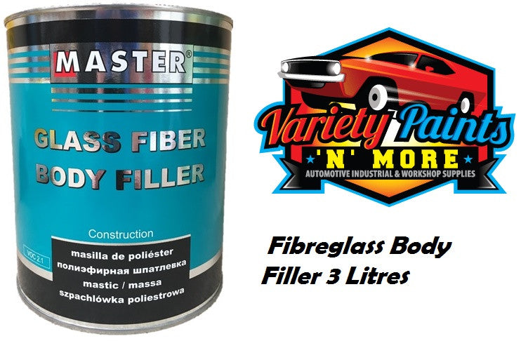 Master Fibreglass Repair Body Filler 5.1KG (3 X RED HARDENERS INCLUDED)15765