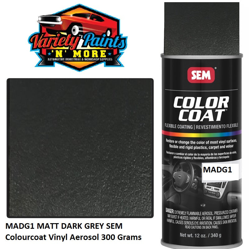 MADG1 MATT DARK GREY SEM Colourcoat Vinyl Aerosol 300 Grams
