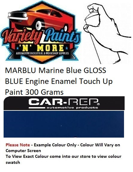 MARBLU Marine Blue GLOSS BLUE Engine Enamel Touch Up Paint 300 Grams