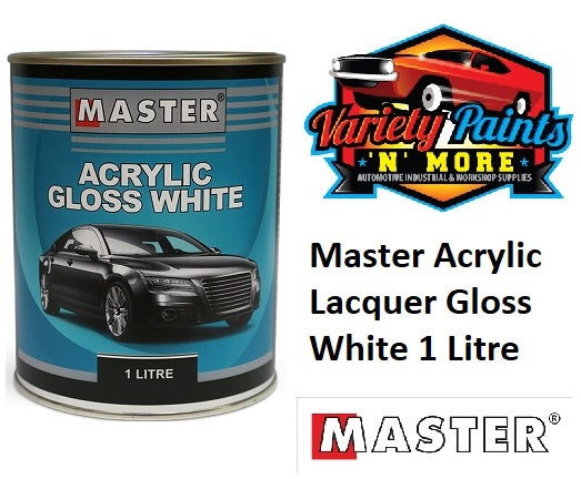Master Acrylic High Opacity Gloss White 1 Litre HOW1