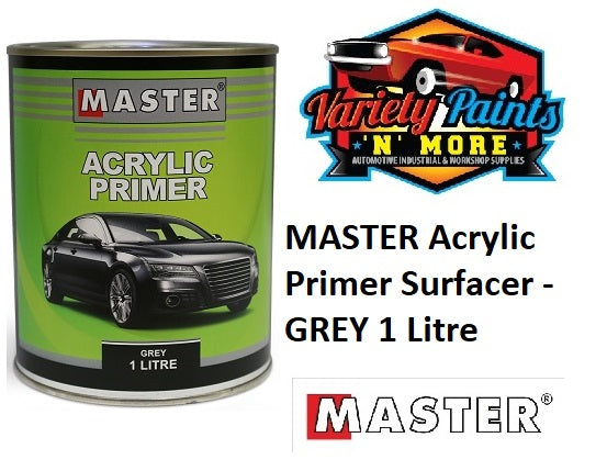 MASTER Acrylic Primer Surfacer - GREY 1 Litre 