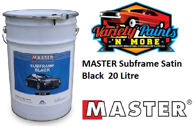 MASTER Subframe Black Enamel Satin 20 Litre M3162 ENAMEL