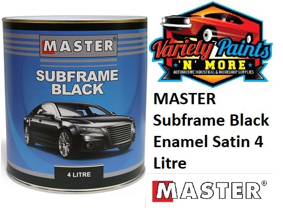 MASTER Subframe Black Enamel Satin 4 Litre