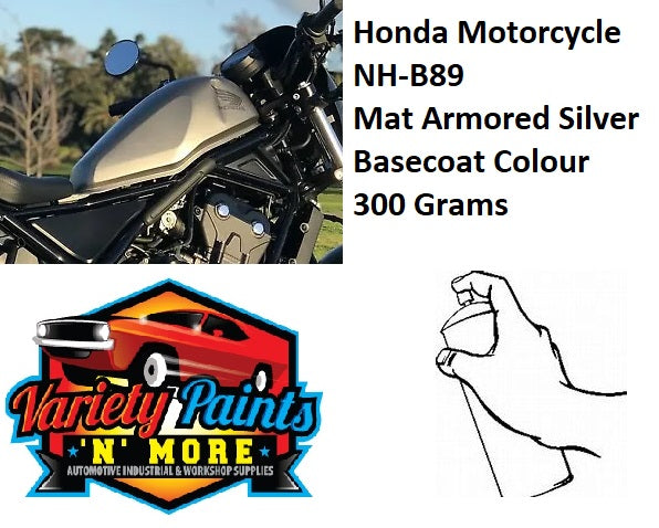 Honda Motorcycle NH-B89 Mat Armored Silver Basecoat Colour 300 Grams