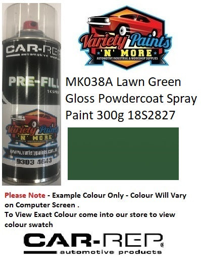 MK038A Lawn Green Gloss Powdercoat Spray Paint 300g 18S2827