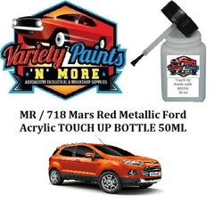 MR / 718 Mars Red Metallic Ford Acrylic TOUCH UP BOTTLE 50ML