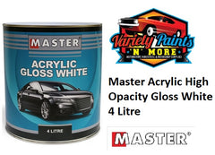 Master Acrylic High Opacity Gloss White 4 Litre HOW4 