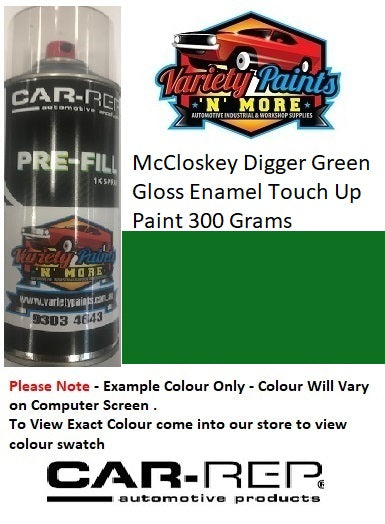 MCCL McCloskey Digger Green Gloss Enamel Touch Up Paint 300 Grams V 6652 1IS 81A