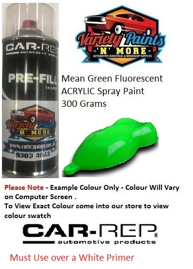 Mean Green Fluorescent ACRYLIC Spray Paint 300 Grams