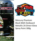Mercury Phantom Black K025 Outboard Metallic 2K Direct Gloss Spray Paint 300g