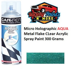 Micro Holographic AQUA Metal Flake CLear Acrylic Spray Paint 300 Grams