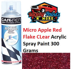 Micro APPLE RED Metal Flake CLear Acrylic Spray Paint 300 Grams