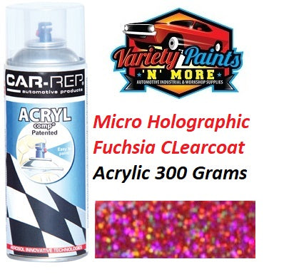 Micro Holographic FUCHSIA Metal Flake CLearcoat Acrylic Spray Paint 300 Grams