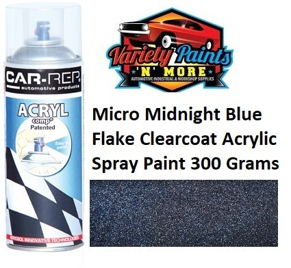Micro Midnight Blue Metal Flake Clearcoat Acrylic Spray Paint 300 Grams
