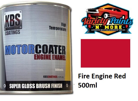 KBS Motorcoater Fire Engine Red Engine Enamel 500ml