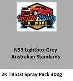 N33 Lightbox Grey Australian Standard 2K Aerosol Can 300 Grams TB510