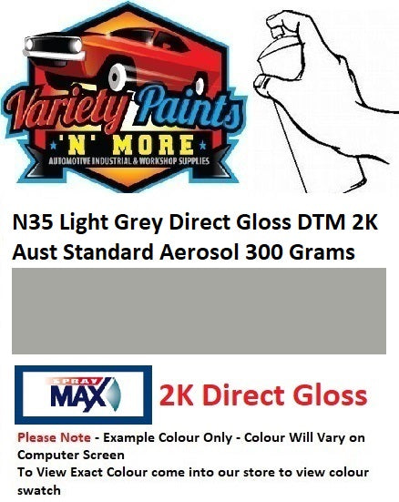 N35 Light Grey Direct Gloss DTM 2K Aust Standard Aerosol 300 Grams