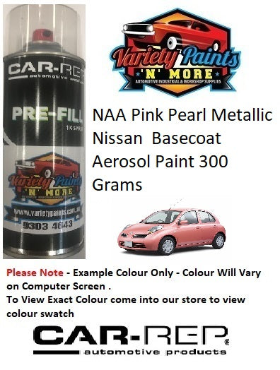 NAA Pink Pearl Metallic Nissan  Basecoat Aerosol Paint 300 Grams