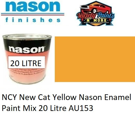 NCY New Cat Yellow Nason Enamel Paint Mix 20 Litre AU153