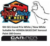 NH-565 Grand Prix White / New White Suitable for HONDA BASECOAT Aerosol Paint 300 Grams